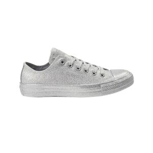Converse Chuck Taylor silver glitter all star low size 7
